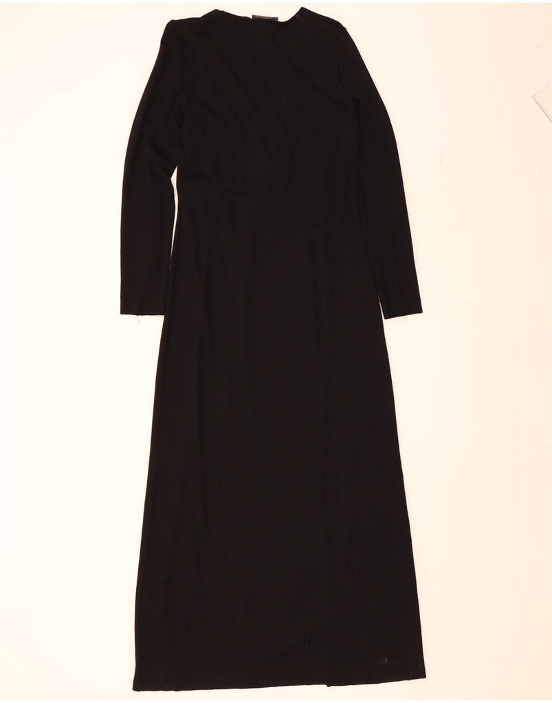 ZARA Womens Long Sleeve Maxi Dress UK 14 Large Black Vintage Zara and Second-Hand Zara from Messina Hembry 