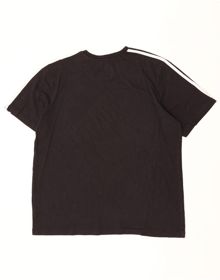 ADIDAS Mens T-Shirt Top XL Black Cotton