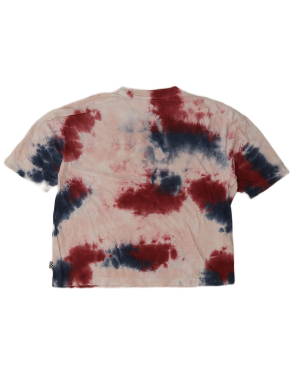 Vans Womens Oversized Graphic T-Shirt Top UK 6 XS Multicoloured Tie Dye