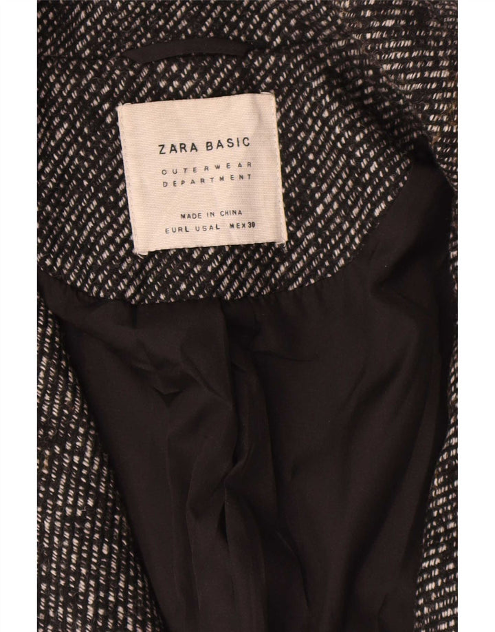 Zara Womens Overcoat UK 16 Large Grey Wool