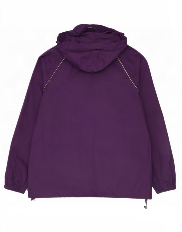 Mountain Warehouse Womens Hooded Rain Jacket UK 14 Large Purple Nylon