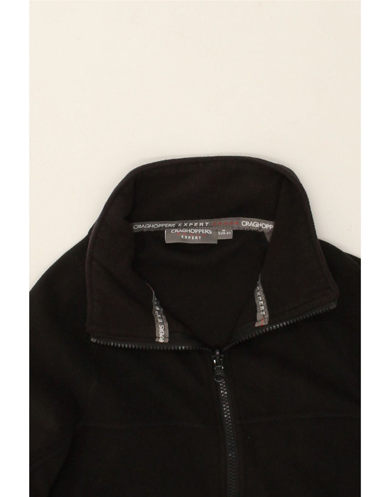 CRAGHOPPERS Mens Fleece Jacket UK 38 Medium Black Polyester | Vintage CRAGHOPPERS | Thrift | Second-Hand CRAGHOPPERS | Used Clothing | Messina Hembry 