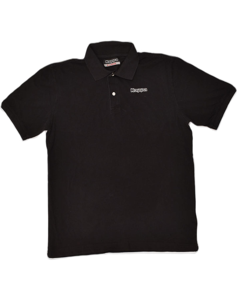 KAPPA Mens Polo Shirt XL Black Cotton | Vintage Kappa | Thrift | Second-Hand Kappa | Used Clothing | Messina Hembry 