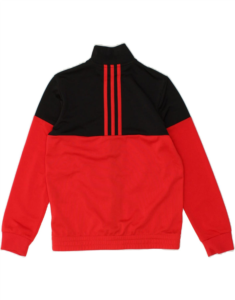 ADIDAS Boys Tracksuit Top Jacket 9-10 Years Black Colourblock Polyester | Vintage Adidas | Thrift | Second-Hand Adidas | Used Clothing | Messina Hembry 