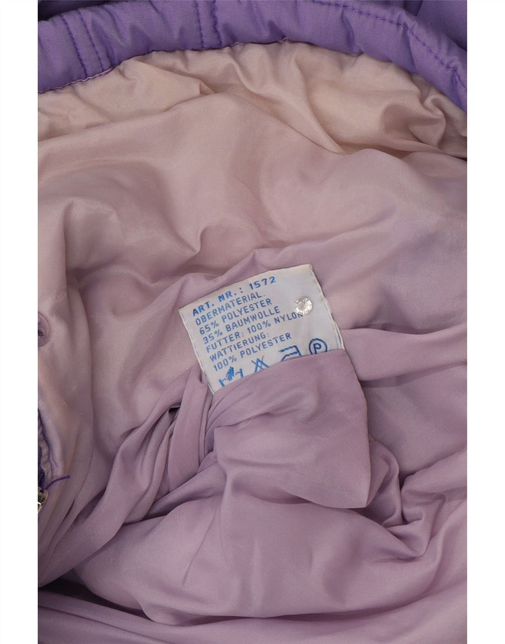 Univers Womens Padded Coat EU 42 Large Purple Polyester