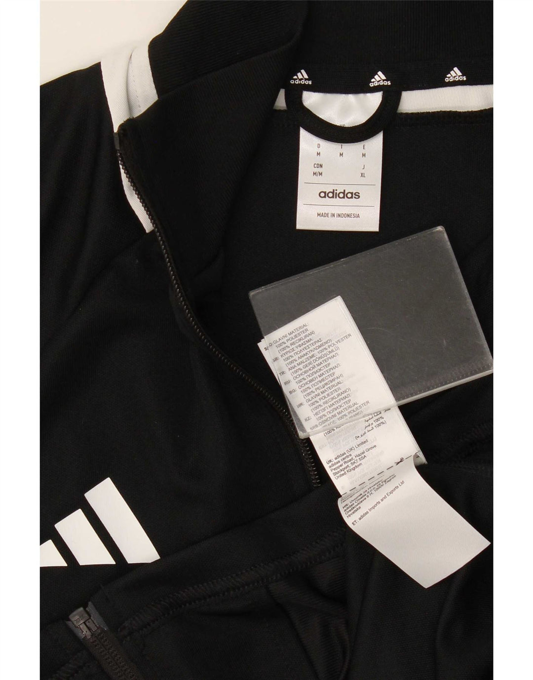 Adidas Mens Aeroready Tracksuit Top Jacket Medium Black Polyester