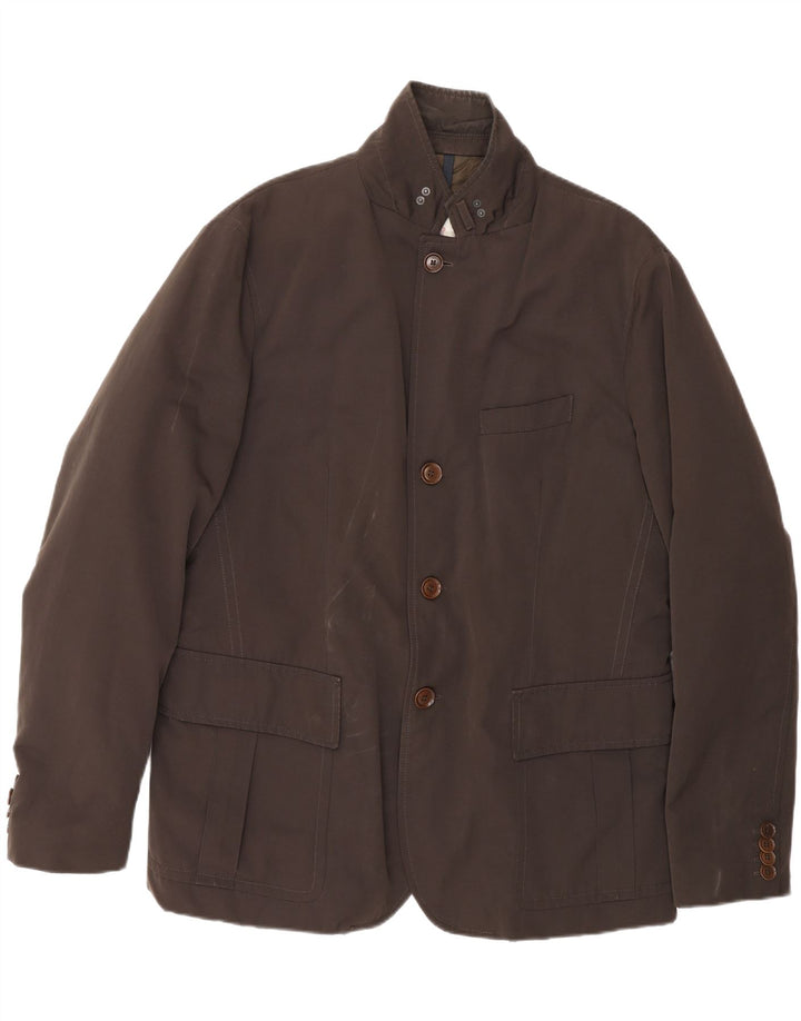 Moncler Mens Padded Utility Jacket 2XL Brown Polyester