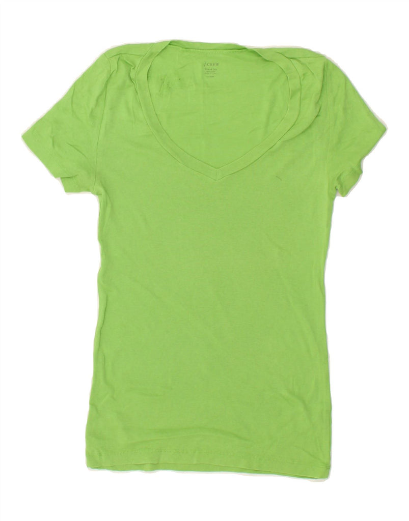 J. CREW Womens T-Shirt Top UK 12 Medium Green Cupro Vintage J. Crew and Second-Hand J. Crew from Messina Hembry 