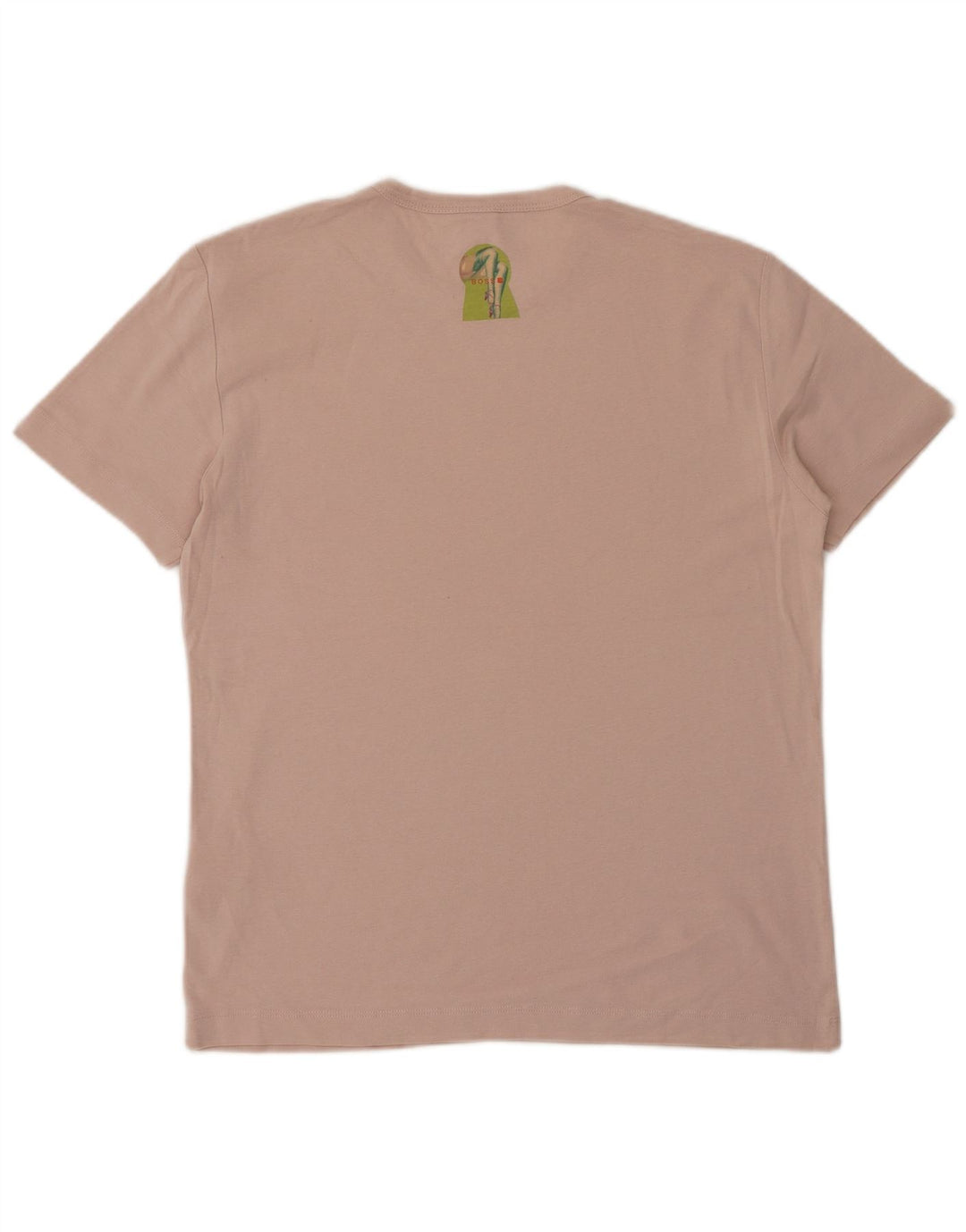 Hugo Boss Womens Graphic T-Shirt Top UK 16 Large Pink