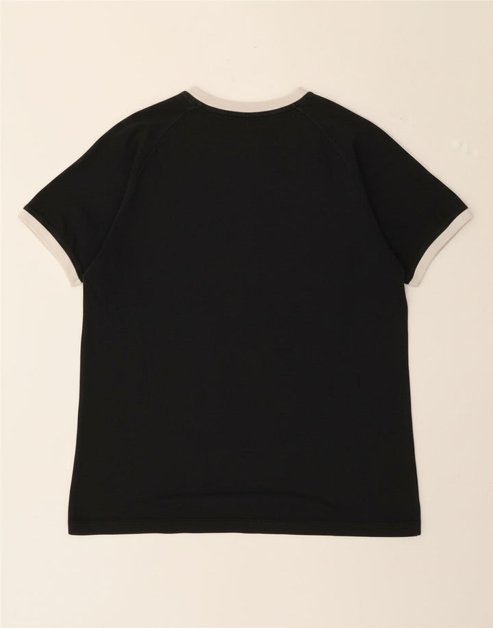 Adidas Boys T-Shirt Top 13-14 Years Black Cotton