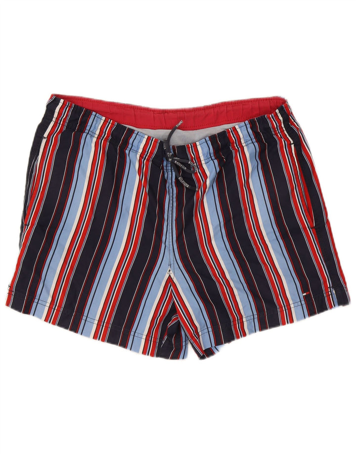 Tommy Hilfiger Mens Swimming Shorts Medium Multicoloured Striped