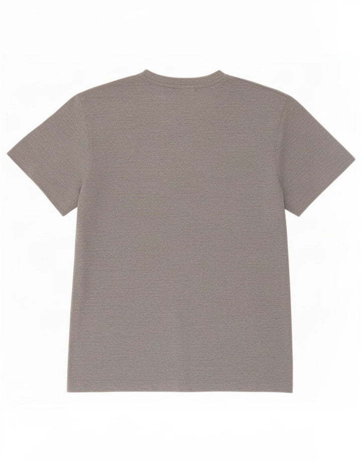Lotto Mens T-Shirt Top Medium Grey Flecked Cotton