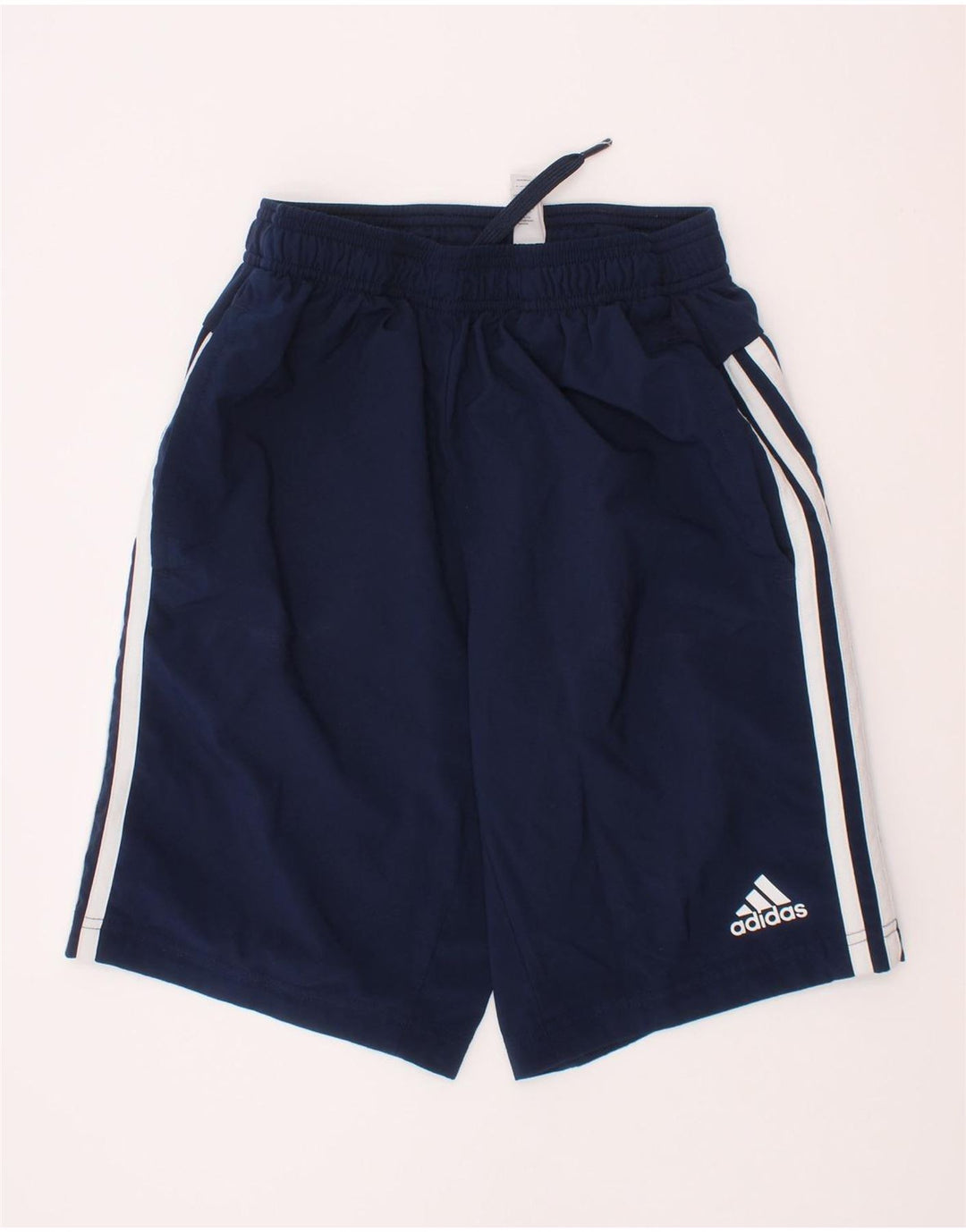 Adidas Boys Climalite Sport Shorts 11-12 Years Navy Blue Polyester