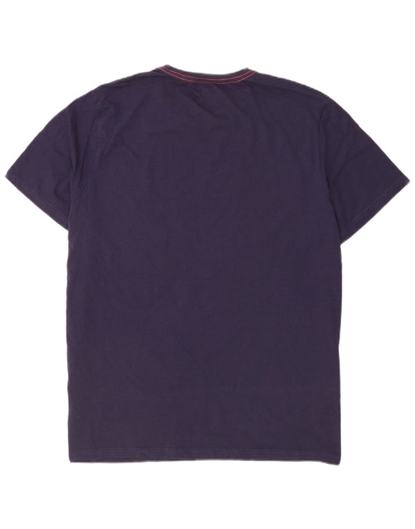 Mountain Warehouse Mens Regular Graphic T-Shirt Top 2XL Navy Blue Cotton
