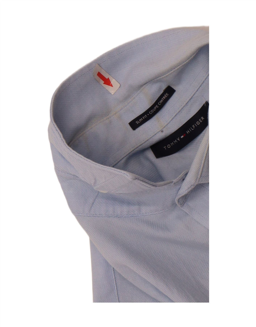 Tommy Hilfiger Mens Slim Fit Shirt Size 16 1/2 Large Blue