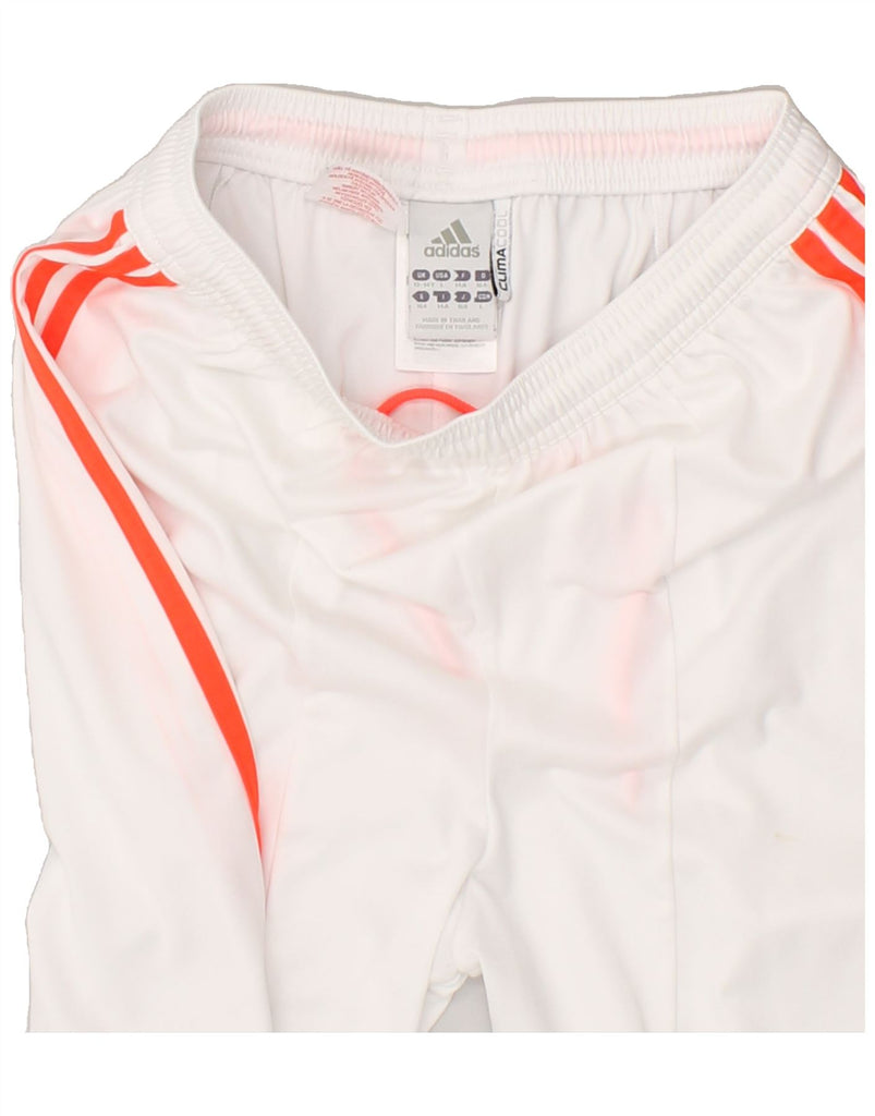 ADIDAS Boys FC Bayern Munchen Sport Shorts 13-14 Years White Polyester | Vintage Adidas | Thrift | Second-Hand Adidas | Used Clothing | Messina Hembry 