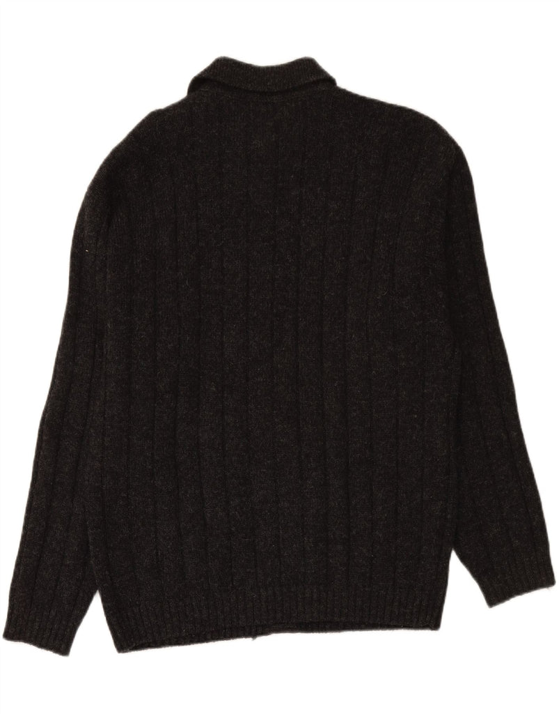 KAPPA Mens Cardigan Sweater XL Grey Wool Vintage Kappa and Second-Hand Kappa from Messina Hembry 