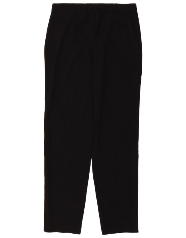 Marks & Spencer Womens Tapered Chino Trousers UK 14 Large W32 L32 Black