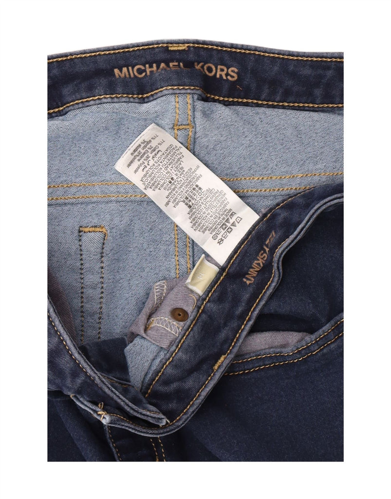 MICHAEL KORS Womens Skinny Jeans US 14 XL W36 L29 Navy Blue Cotton Vintage Michael Kors and Second-Hand Michael Kors from Messina Hembry 