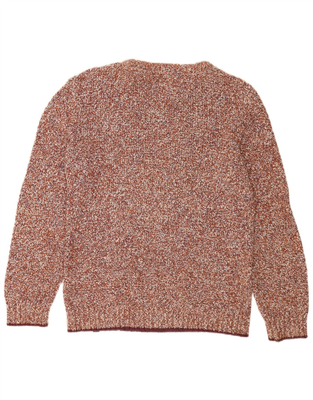 Fat Face Mens Crew Neck Jumper Sweater Medium Brown Flecked Cotton