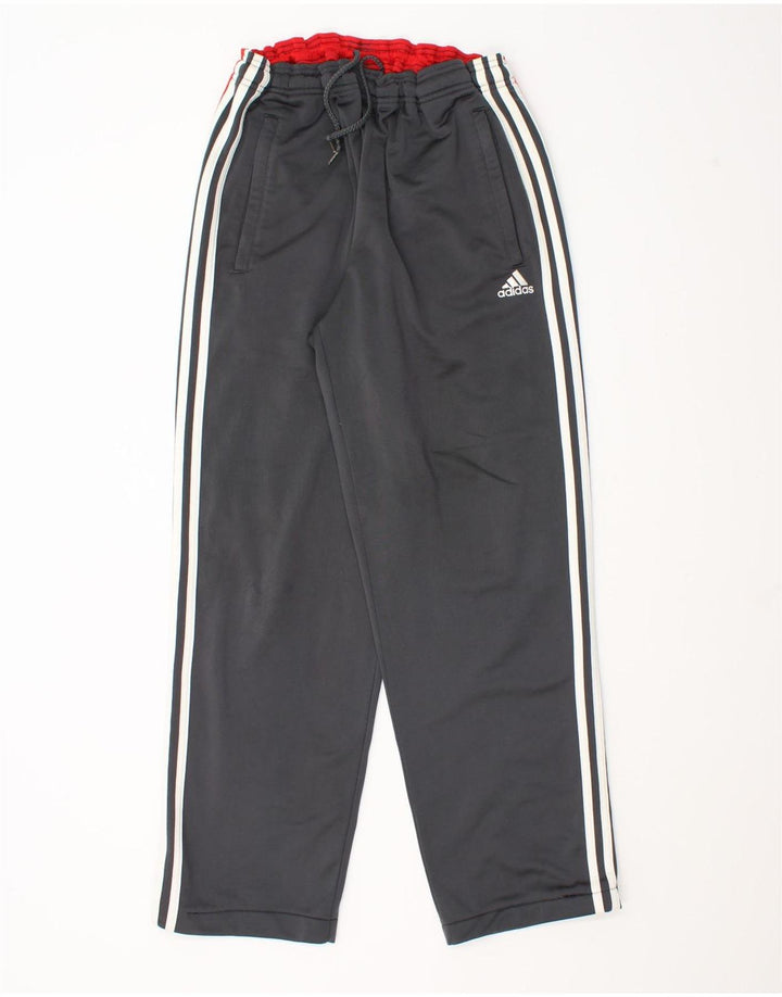 Adidas Mens Tracksuit Trousers UK 42/44 Large Grey Colourblock Polyester