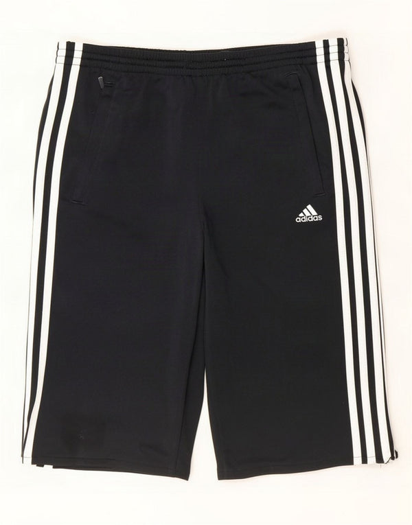 Adidas Boys Bermuda Sport Shorts 11-12 Years Black Polyester