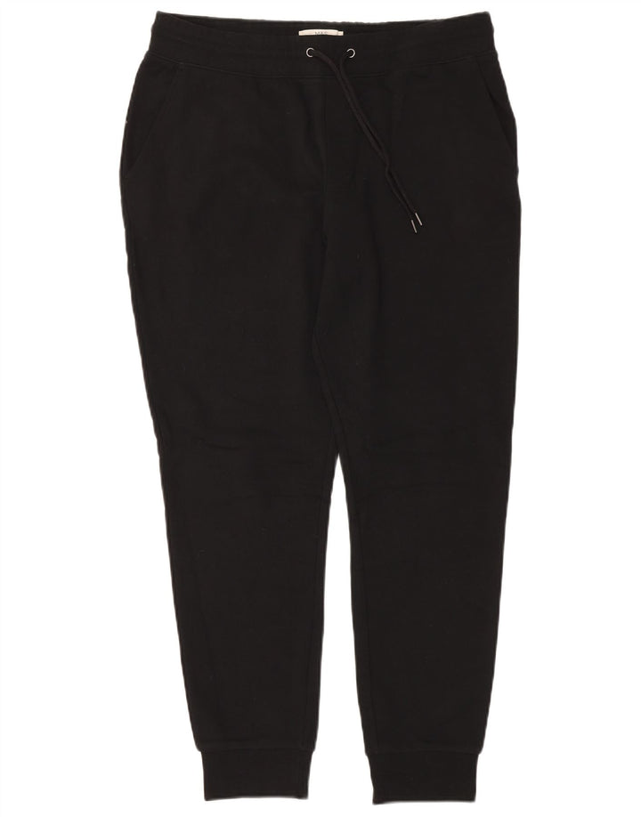 Marks & Spencer Mens Tracksuit Trousers Joggers Medium Black Cotton