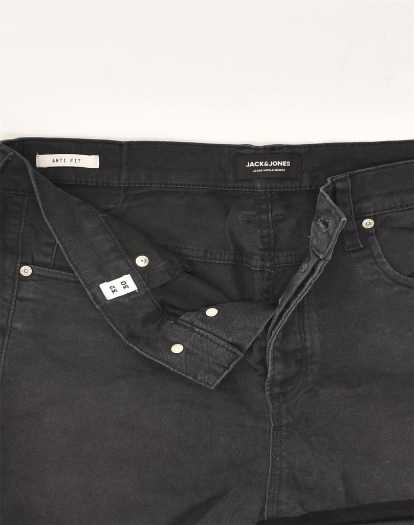 JACK & JONES Mens Anti Fit Slim Jeans W32 L25  Black Cotton | Vintage Jack & Jones | Thrift | Second-Hand Jack & Jones | Used Clothing | Messina Hembry 