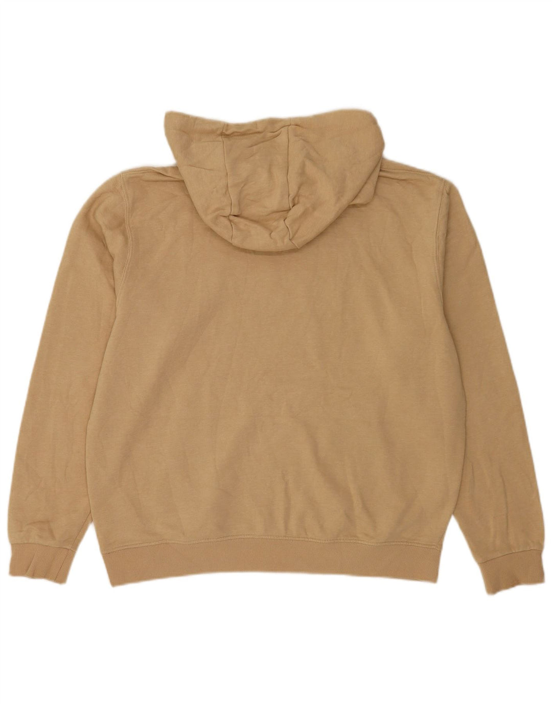 Ellesse Mens Graphic Hoodie Jumper Large Beige Cotton
