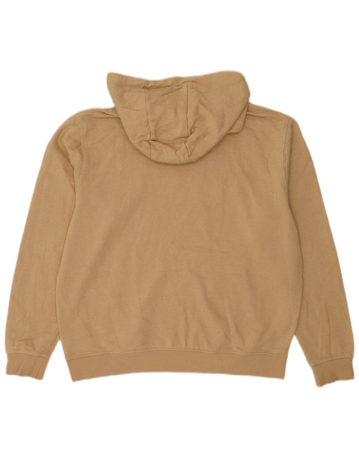 Ellesse Mens Graphic Hoodie Jumper Large Beige Cotton