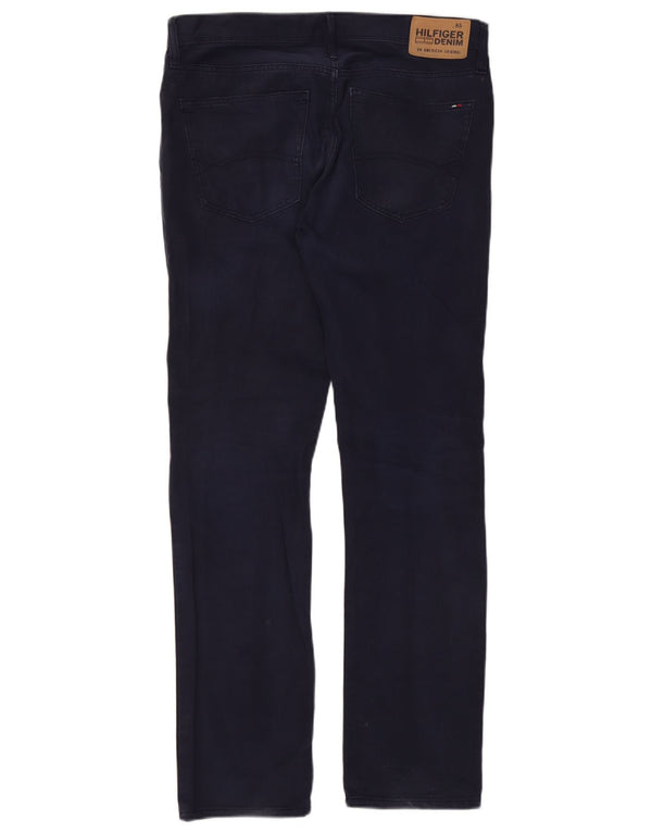 Tommy Hilfiger Mens Slim Jeans W34 L32 Navy Blue Cotton