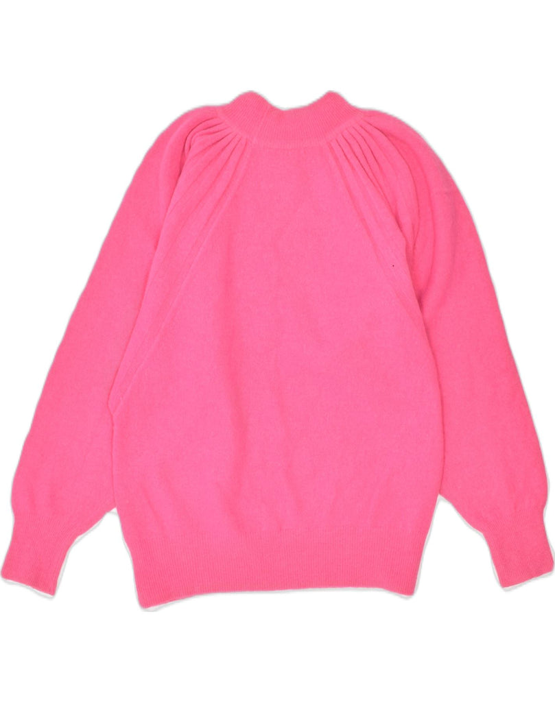 VINTAGE Womens Crew Neck Jumper Sweater UK 12 Medium Pink Wool | Vintage | Thrift | Second-Hand | Used Clothing | Messina Hembry 