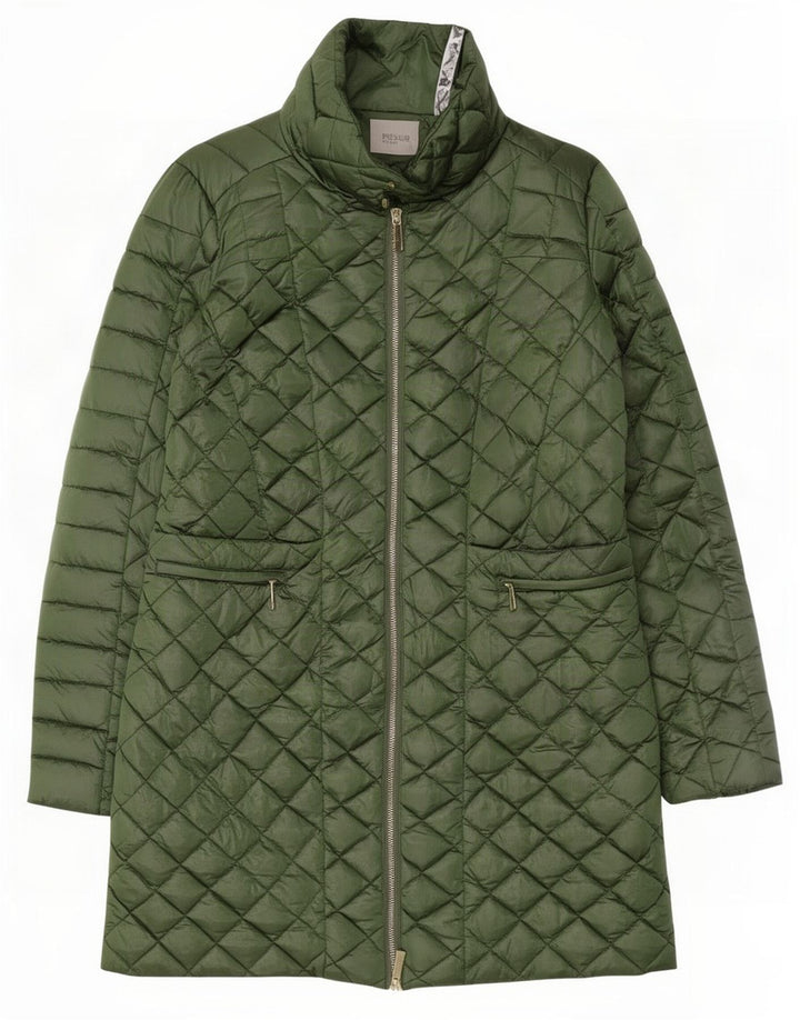 Marella Womens Padded Coat UK 10 Small Green