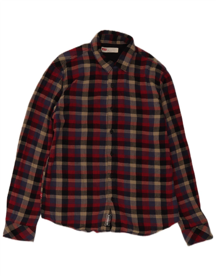Levi's Mens Lumberjack Slim Fit Flannel Shirt Large Multicoloured Check