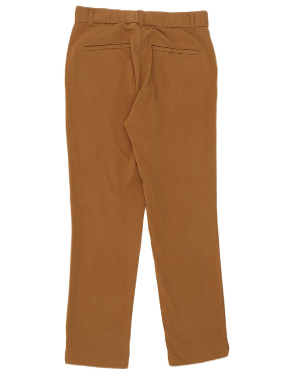 Zara Womens Slim Chino Trousers XS W24 L26 Beige
