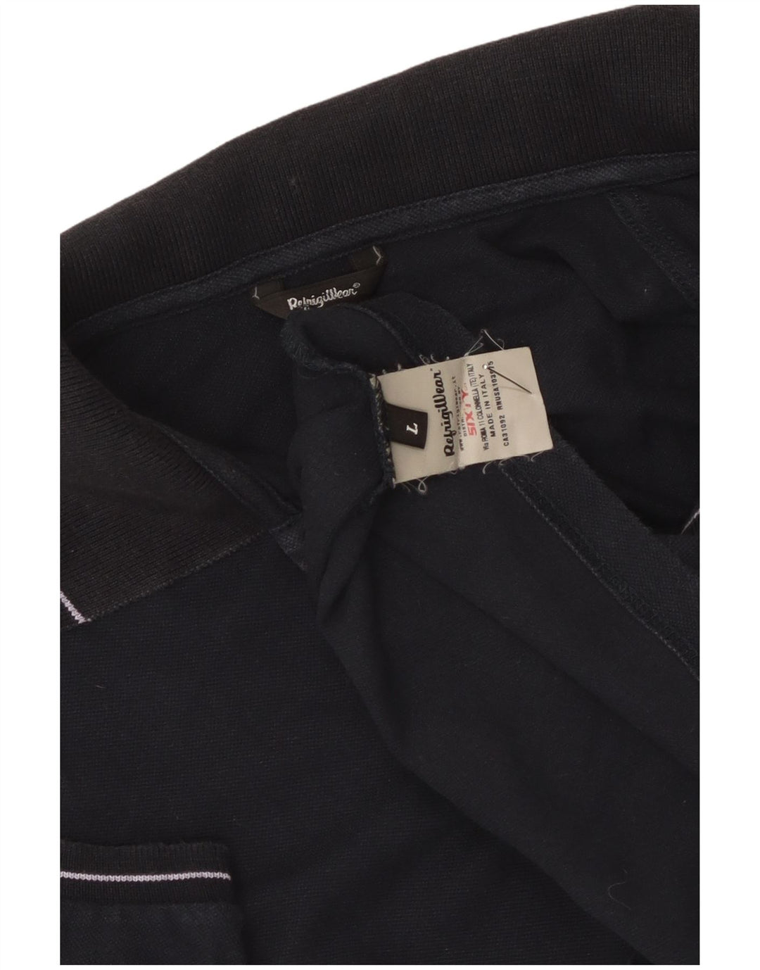 Refrigiwear Womens Polo Shirt UK 14 Large Navy Blue