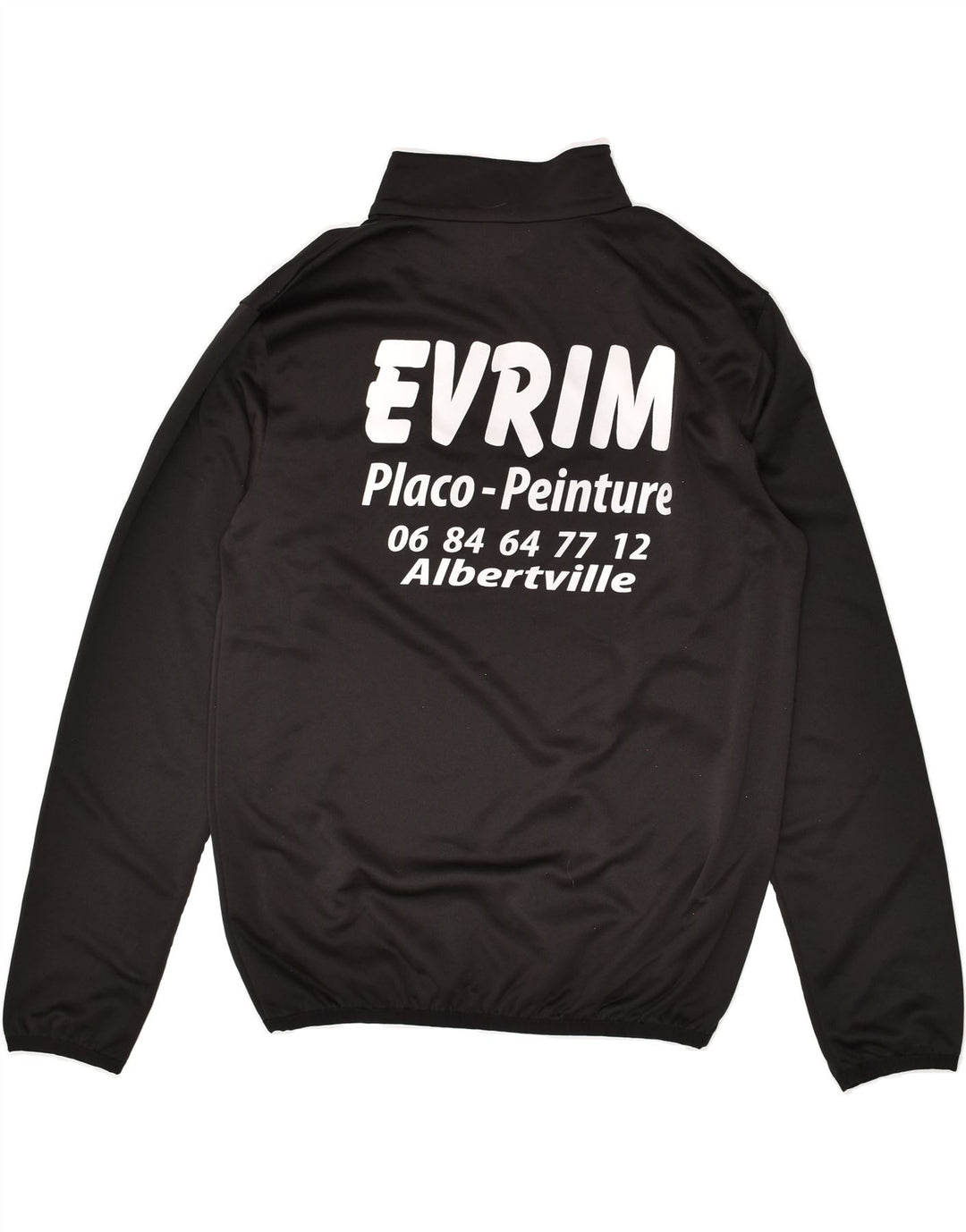 PUMA Mens Graphic Pullover Tracksuit Top Small Black Polyester | Vintage Puma | Thrift | Second-Hand Puma | Used Clothing | Messina Hembry 
