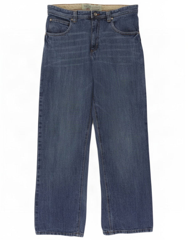 Lee Boys Dungarees Wide Leg Jeans 15-16 Years W28 L29 Blue Cotton