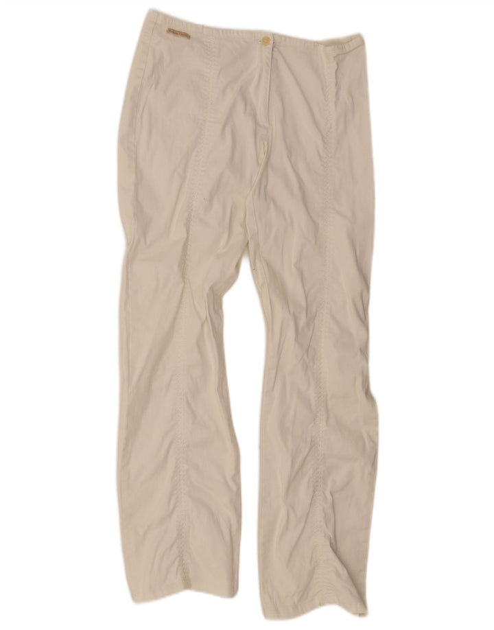 Marlboro Classics Womens Straight Casual Trousers W30 L30 White