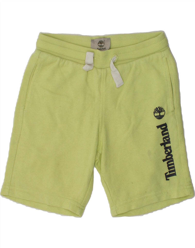 TIMBERLAND Boys Graphic Sport Shorts 4-5 Years Green Cotton | Vintage Timberland | Thrift | Second-Hand Timberland | Used Clothing | Messina Hembry 