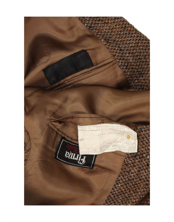 FIRMA Mens 2 Button Blazer Jacket IT 52 XL Brown Wool Vintage FIRMA and Second-Hand FIRMA from Messina Hembry 