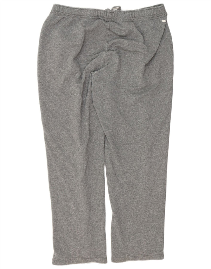 Puma Mens Tracksuit Trousers 2XL  Grey Flecked Cotton