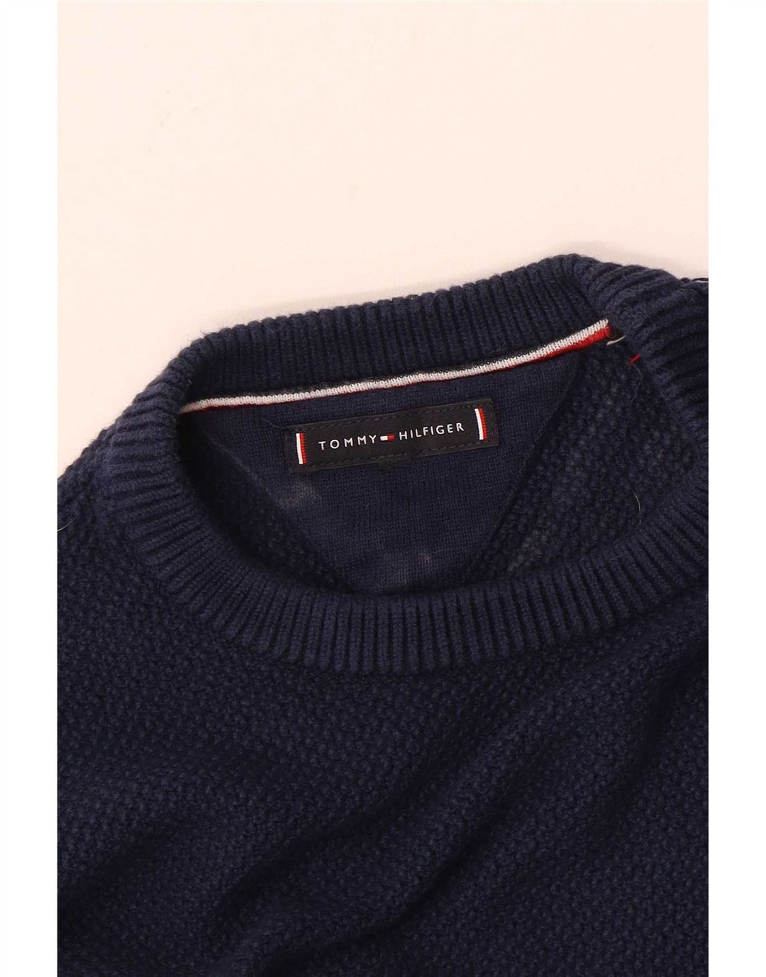 Tommy Hilfiger Boys Crew Neck Jumper Sweater 9-10 Years Navy Blue