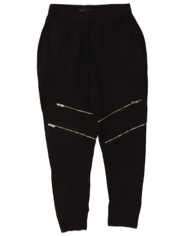 Zara Mens Tracksuit Trousers Joggers Medium Black Polyester
