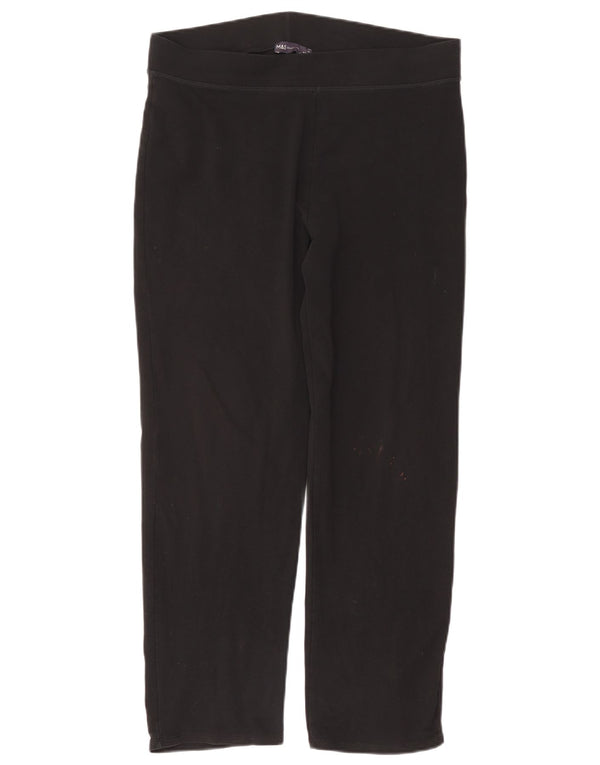 Marks & Spencer Womens Leggings UK 16 Large Black Cotton