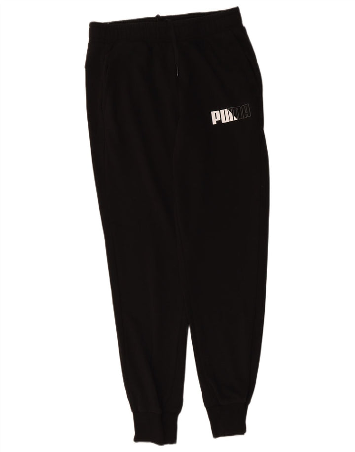 Puma Mens Graphic Tracksuit Trousers Joggers Medium Black Cotton