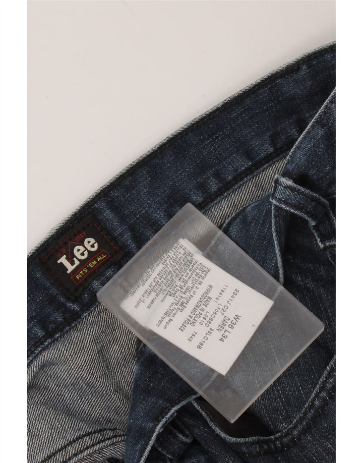 LEE Mens Daren Straight Jeans W36 L34 Blue Cotton
