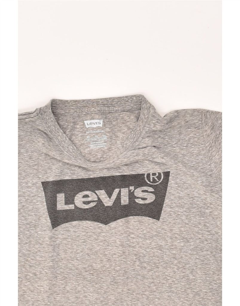 LEVI'S Boys Graphic T-Shirt Top 13-14 Years XL Grey Cotton | Vintage Levi's | Thrift | Second-Hand Levi's | Used Clothing | Messina Hembry 