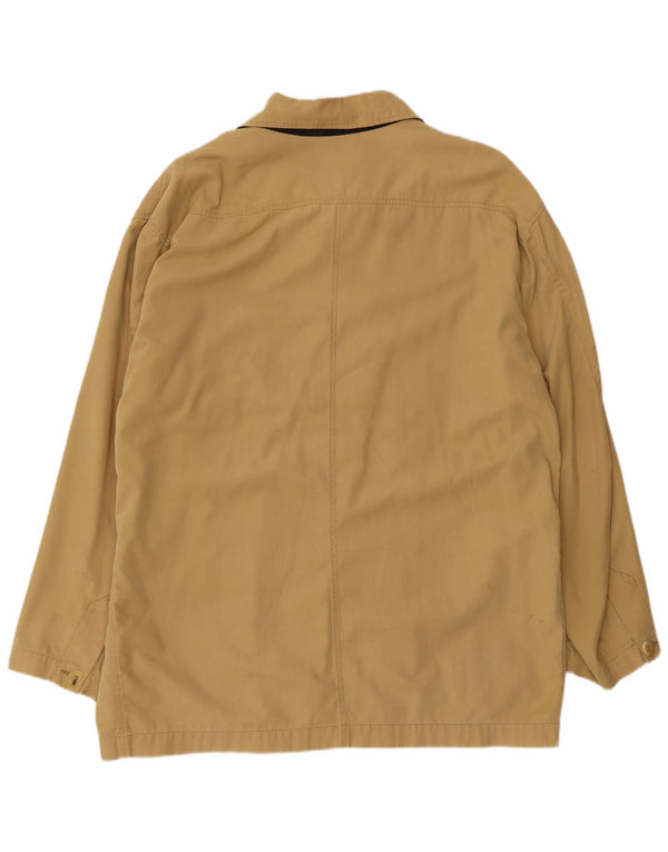 BELFE & BELFE Mens Utility Jacket IT 50 Large Beige Cotton
