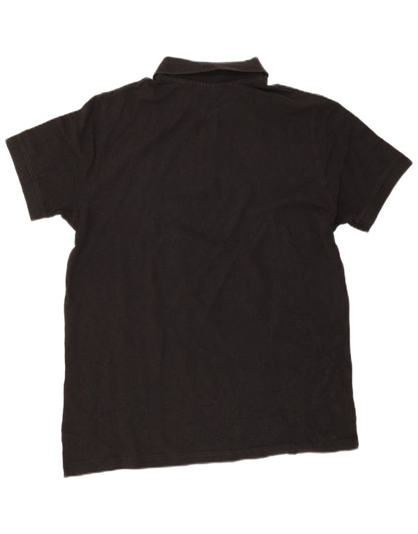 Kappa Mens Polo Shirt Large Black Cotton